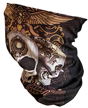 Oblique Unique® Multifunktionstuch Schlauchtuch Halstuch Loop Outdoor Motorrad Wandern Fahrrad Biking - Totenkopf