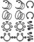 AceFun 10 Paare Brustwarzenpiercing Fake Nippelschmuck Ohne Piercing - Schwarz Edelstahl Nippel Ringe Body Schmuck für Frauen Männer