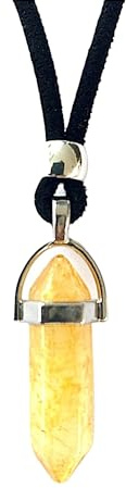 ASTER ALHELÍ Pendentif Homme et Femme avec Pierre Naturelle – Collier Sautoir Artisanal Fait Main, Bijou en Pierre Naturelle au Style Bohème, Idée Cadeau