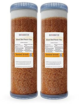 Nachfüllbare DI-Filterkartusche aus Kunstharz, passend für breite 8 cm Öffnungen, Standardgröße, 25,4 cm große WH-Filtergehäuse und Systeme, Autowäsche, Fensterreinigung, Aquarium, 2 Stück