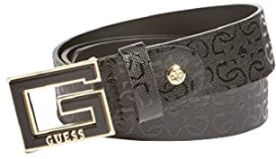 Guess Cinta donna pelle di colore nero effetto vernice C22GU07 BW7505VIN35 L