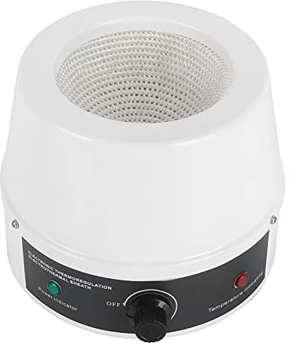 Electric Heating Mantle, Professional Laboratory Heating Mantle with Stepless Temperature Control, Thermostatic Electric Magnetic Stirring Heating Mantle for Industries, Laboratory(500mL 250W 220V)
