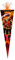 Schultüte / Zuckertüte / 85cm / eckig / Feuerwehr - Firefighter