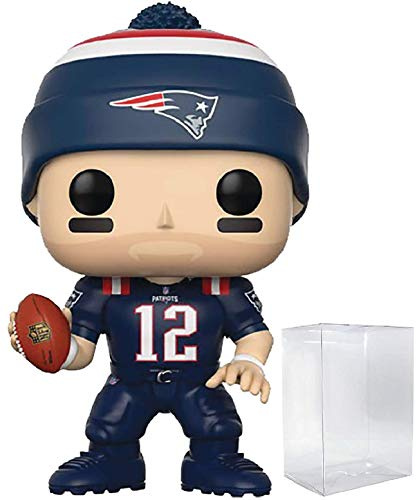 POP Fußball: Patriots – Tom Brady (Color Rush) Funko Vinyl-Figur (inklusive kompatibler Box-Schutzhülle)