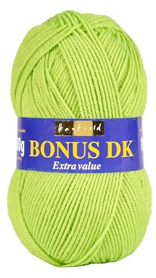 Hilo acrílico Hayfield Bonus DK para tejer doble, 100 g, verde neón (552)