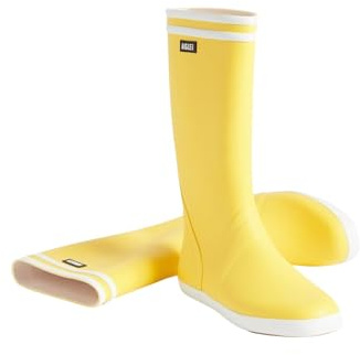 Aigle Goeland 2 Bottes & Bottines de Pluie Homme, Jaune Blanc, 45