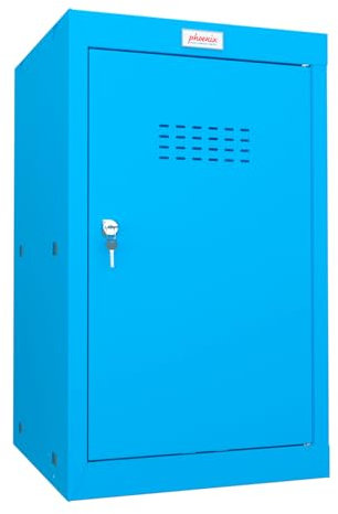 Phoenix CL0644BBK Würfel Schließfach Mittel 2 Blau m. Schlüssel-Schloss (B x H x T) 400 x 665 x 4