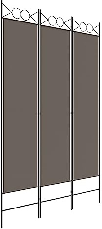 vidaXL 3-Panel Room Divider Anthracite 120x220 cm Fabric