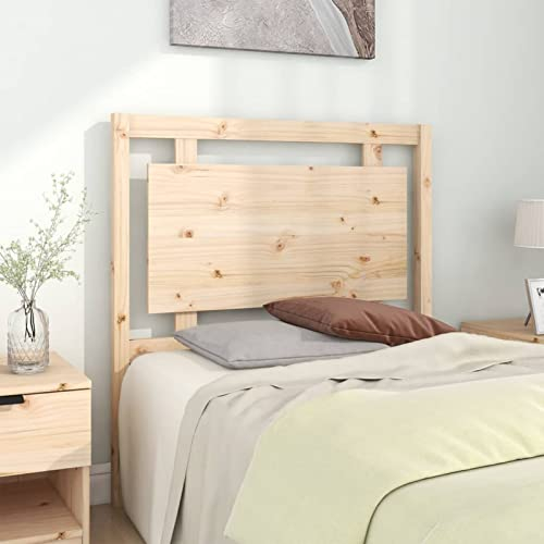 JUNZAI Kopfteil, Bettrückwand, Bett Kopfteil, Bettkopfteil Bezug, Headboard Cover, Bett Rückwand, 95,5x4x100 cm Massivholz Kiefer