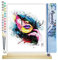 Figured'Art Peinture par Numéro Adulte Visage de Femme - Activité Manuelle Kit de Loisir Créatif DIY Numéro d'Art Complet - 40x50cm avec châssis en bois à monter