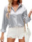 HANERDUN Damen Bluse Langarmshirt V-Ausschnitt Hemd Die Seide Elegant Lässige Oberteile Knopfleiste Arbeit Einfarbig Hemdbluse(WineRed_XL)