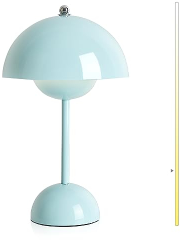 SUCIKORIO LED Tischlampe Kabellos Touch Dimmbar, Led Flowerpot Lampe Tischleuchte Akku 3000K-6000K 5%-100% Moderne Aufladbar Nachttischlampe Batteriebetrieben für Wohnzimmer, Schlafzimmer
