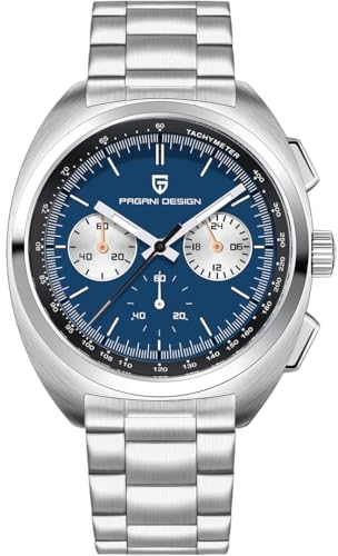 Pagani Design PD1782 Uhren für Männer Chronograph Uhren für Männer Analoguhr,Herren Saphirspiegel 10Bar wasserdichte Armbanduhr,VK63 Uhrwerk