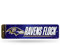 Rico Industries NFL Football Baltimore Ravens Metall-Straßenschild, 10,2 x 38,1 cm, Heimdekoration, Schlafzimmer, Büro, Männerhöhle