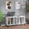 ARKEM Armoire à disques Blanc 100x38x48 cm Bois d'ingénierie,Meuble Platine Vinyle,Porte Vinyle,Rangement Vinyle
