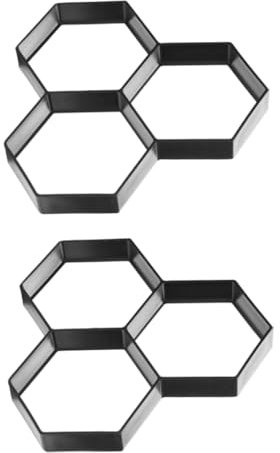 Sosoport 2pezzi Stampo Pavimentazione Plastica Per Stampo Per Piastrelle Cemento Per Percorsi e Patios Facile Da Usare e Riutilizzabile