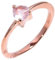 HIMALYA QUARTZ Verlobungsring Silber, Ring für Frauen-Männer Ehering mit Vintage Stil Rosenquarz Naturstein Ring Handarbeit Ring R-030-24-7Rose Gold