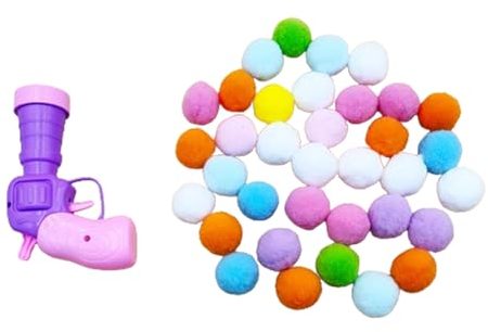 Nchdewui Interaktives Katzenspielzeug, Kitten Cat Balloon, KatzenbäLle für Katzen Und KäTzchen, Katzen Im Innenbereich Zum Fangen Von Chase (Rosa)