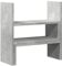 vidaXL Schreibtisch Organizer, Bücherregal Verstellbar Pflegeleicht, Schreibtischregal für Büro Wohnzimmer Küche, Tischregal, Betongrau Holzwerkstoff