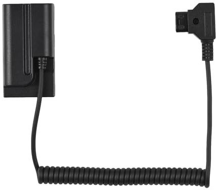 D Tap to NP-F550 Dummy-Akku, Dummy-Akku-Netzteil, Stabile Stromversorgung für LED-Videoleuchte, Kompatibel mit Atomos/Ninja V/Atomos-Monitoren (D-Tap zur WY-VL-F