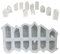Silikonform zur Herstellung von Ornamenten für Zuhause, kleine Hausform, Gips, Schmuck, Bastelwerkzeug