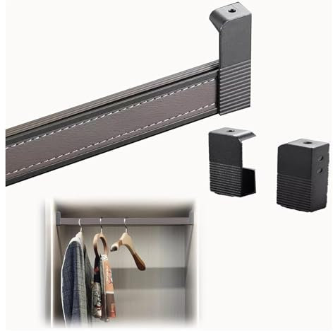 Tringle à vêtements Extensible, Barre de Penderie Tringle à Rideau de Douche en métal découpable, Barre de Garde-Robe Peu encombrante for Magasin de vêtements, buanderie(50cm(19 3/4))