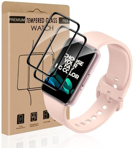 Carantee 2 Stück Schutzfolie für Panzerglas für Samsung Galaxy Fit 3, Frei von Kratzern Splitterfest Samsung Fit 3 Folie, Ultra-Klar Unzerbrechlich Schutzfolie für Samsung Watch Fit 3
