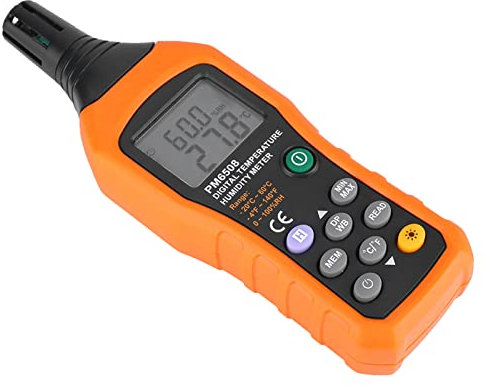 Digitale Temperaturfeuchtigkeitsmesser Hohe Präzision Handheld -LCD -Thermometer Hygrometer für Bürobereiche und Baustellen