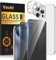 Vauki Mate Protector Pantalla Privacidad para iPhone 15 Pro con Protezione Camara,Cristal Templado Antiespia,9H Dureza Screen Pelicula,Privacy Antiarañazos Antirreflejos Vidrio Protection,2+2 Piezas