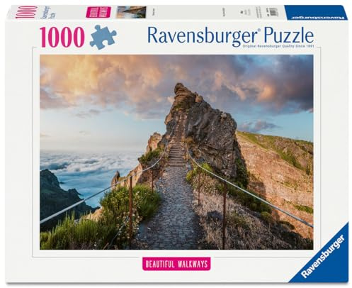 Ravensburger Puzzle 12001765 - Himmlischer Bergpfad, Beautiful Walkways Collection, 1000 Teile Puzzle für Naturliebhaber und Wanderfreunde ab 14 Jahren