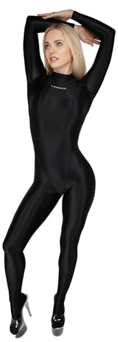 LEOHEX Ganzkörperanzug Damen Glänzender Zentai Verbesserter Stoff Hoch elastischer Spandex Catsuit Weich & Bequem
