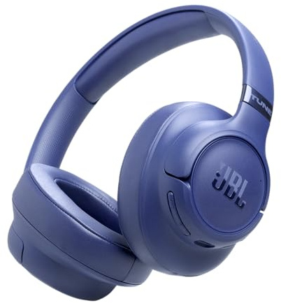 JBL Tune 780NC Cuffie Over-Ear Wireless con Bluetooth, Blu | Cancellazione del Rumore Adattiva, Fino a 76 ore di Autonomia, Connessione Multipoint, Google e Microsoft Swift Pair