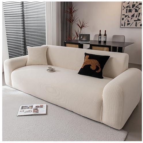 FUELIX Sofaschoner Elastisch Couch Überzug Stretch, Polarfleece Bezug Sofa, Sofa Überzug Couch Überwurf Sofa Cover Stretch-Sofa-Armlehnenbezüge Für Zuhause Büro Sofa A,Single Table