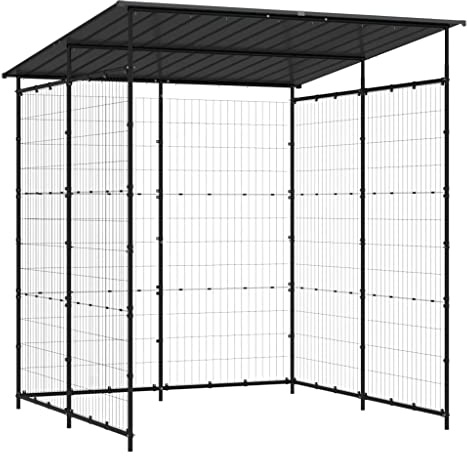 Solivagant Tettoia per Biciclette 190x190x222 cm in Acciaio Nero,Nero,41.35kg
