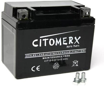 Batterie de roller 12V 5Ah SLA4l-BS, YB4L - B, YTX4L - BS YT4L - B - Ne nécessite aucun entretien