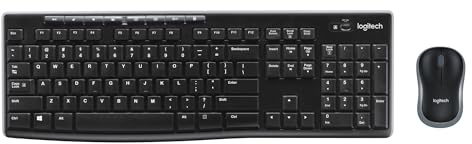 Logitech MK270 keyboard RF Wireless QWERTY Pan Nordic Black