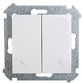 Kontakt-Simon AGSZ2Z/26x, Acrylic, White