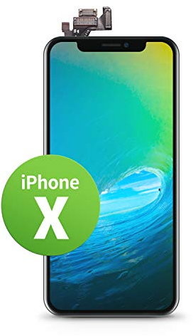 GIGA Fixxoo iPhone X Display in A+ Qualität | Austausch-Display iPhone X mit voller Farbechtheit und Perfekter Passform | iPhone X Screen in überragender Qualität | iPhone Display Retina LCD