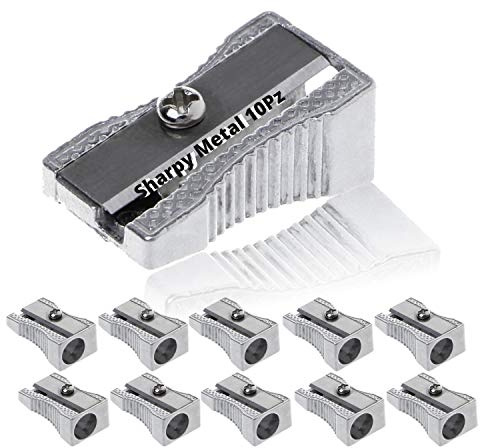 LogicaShop Sharpy Metal Set Temperini Piccoli in Metallo 1 Foro e Lama in Acciaio (10)