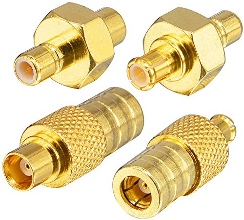 YILIANDUO DAB Autoradio Antenneadapter MCX auf SMB Stecker Buchse 4 Typ Kit für DAB Radio Antenna Aerial RF Kabel Car Satellite Sirius XM MEHRWEG