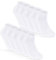 10 Paar Sneaker Socken Herren Weiß Quarter Sportsocken Gepolstert Frotteesohle Atmungsaktiv Baumwolle 16200 WP (43-46 Weiß)