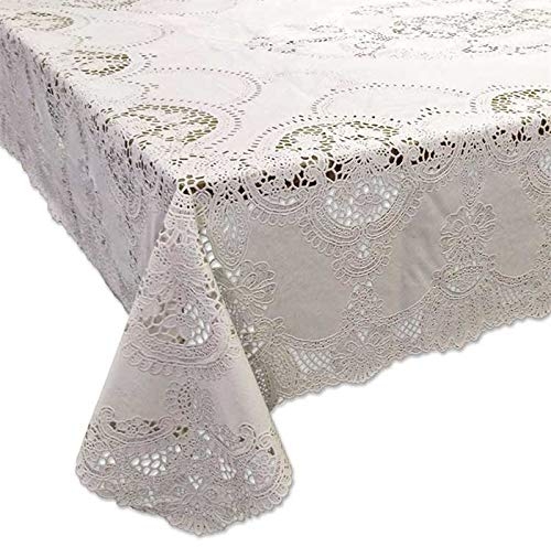 SCHÖNER LEBEN. Tischdecke Outdoor Häkelspitze Amira beige 137x180cm