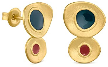 FAVORITA COLORS GOLDENE OHRRINGE | Entworfen von Joidart | Favorita Colors - Kollektion | 24K vergoldetes Metall