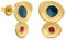 FAVORITA COLORS GOLDENE OHRRINGE | Entworfen von Joidart | Favorita Colors - Kollektion | 24K vergoldetes Metall