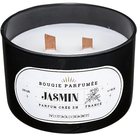Atmosphera - Bougie parfumée Snow - jasmin - 470g