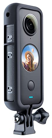 Actpe PC Camera Case for Insta 360 ONE X2 - Black, Waterproof, Low Profile Mount