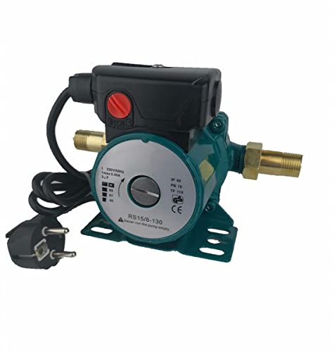 ZYIY 3-Gang-Wasserdruckerhöhungspumpe 46/67/93 W Warmwasser-Umwälzpumpe 230 V/50 Hz Haushalts-Duscherhöhungspumpe für WarmwasserBoosterpumpe und Leitungswasserleitung ¾ × ½ Druckpumpe