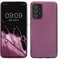 kwmobile Case kompatibel mit Samsung Galaxy A52 / A52 5G / A52s 5G Hülle - Schutzhülle aus Silikon metallisch schimmernd - Handyhülle Metallic Lavendel