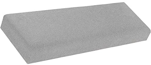 ZZDZW Bezug für Esszimmerbank und Sitzbank - Stretch Holzbank Schonbezug für Bank, Hocker, Flurbank & Stuhl - Light Grey, 160-180cm