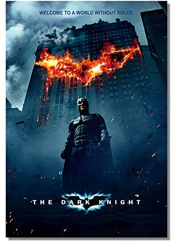 METAL The Dark Knight Batman Movie Poster Tin Movie Aluminium Sign Wall Art Door Plaque Film TV Room Man Cave Nearly A4 Size 280x190mm D1